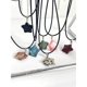 thumbnail image 4 of Colgante De Ágata Natural , Obsidiana , Dulce , Cadena De Clavícula Fresca , Pequeña , De Alto Grado , jade , Estrella , Collar Ajustable, 4 of 4