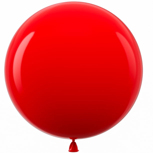 Globos Bezente Red Giant de 36 pulgadas, paquete de 8, Jumbo Latex, rojo