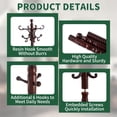 thumbnail image 3 of Perchero OIRUMIE Wood, independiente, 14 ganchos, madera natural, 3 of 7