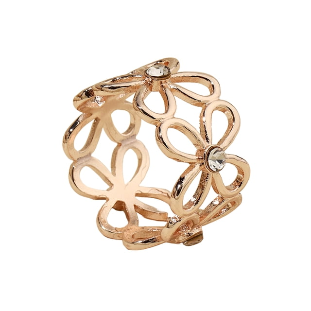 Anillo para bufanda con forma de flor hueca, elegante anillo deslizante para bufanda con diamantes de imitación, elegante anillo para bufanda de seda para mujeres, camisas, chales y pañuelos.