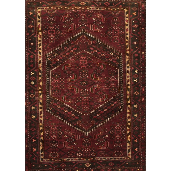 Ahgly Company Indoor Rectangle Persian Brown Traditional Area Rugs, 5' x 7'