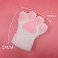 thumbnail image 3 of Glisme Winter Gloves Women Cat Fingerless Gloves Cat Mittens For Performance And Events Brown, 3 of 3