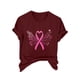 thumbnail image 1 of Blusas de Manga Corta para las Mujeres Divertida Impresión Cuello Redondo Camiseta Vintage, Blusas de Primavera para las Mujeres, 1 of 4
