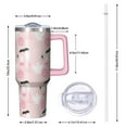 thumbnail image 2 of Halloween Ghosts Pumpkins and Bats Tumbler with Handle and Lid,40oz Double Wall Vacuum Insulated Tumbler,Cups Gift for Women and Men, 2 of 7