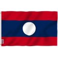 thumbnail image 1 of ANLEY Fly Breeze Drapeau 3x5 Pieds Laos - Drapeaux de République Démocratique du Peuple Lao Polyester, 1 of 6