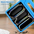thumbnail image 3 of Allytechgroup Kids Case for Apple iPad Air 13 Inch 2025/2024/ iPad Pro 13" 2024, Silicone EVA Lightweight Handle Design Stand Pencil Holder Case for Kids Girls Boys, Blue, 3 of 7