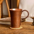 thumbnail image 4 of Pure Copper Coffee Cup Purple Copper Small Tea Cup and Beer Cup Mugs (Burnt color cup,150-550ML), 4 of 7