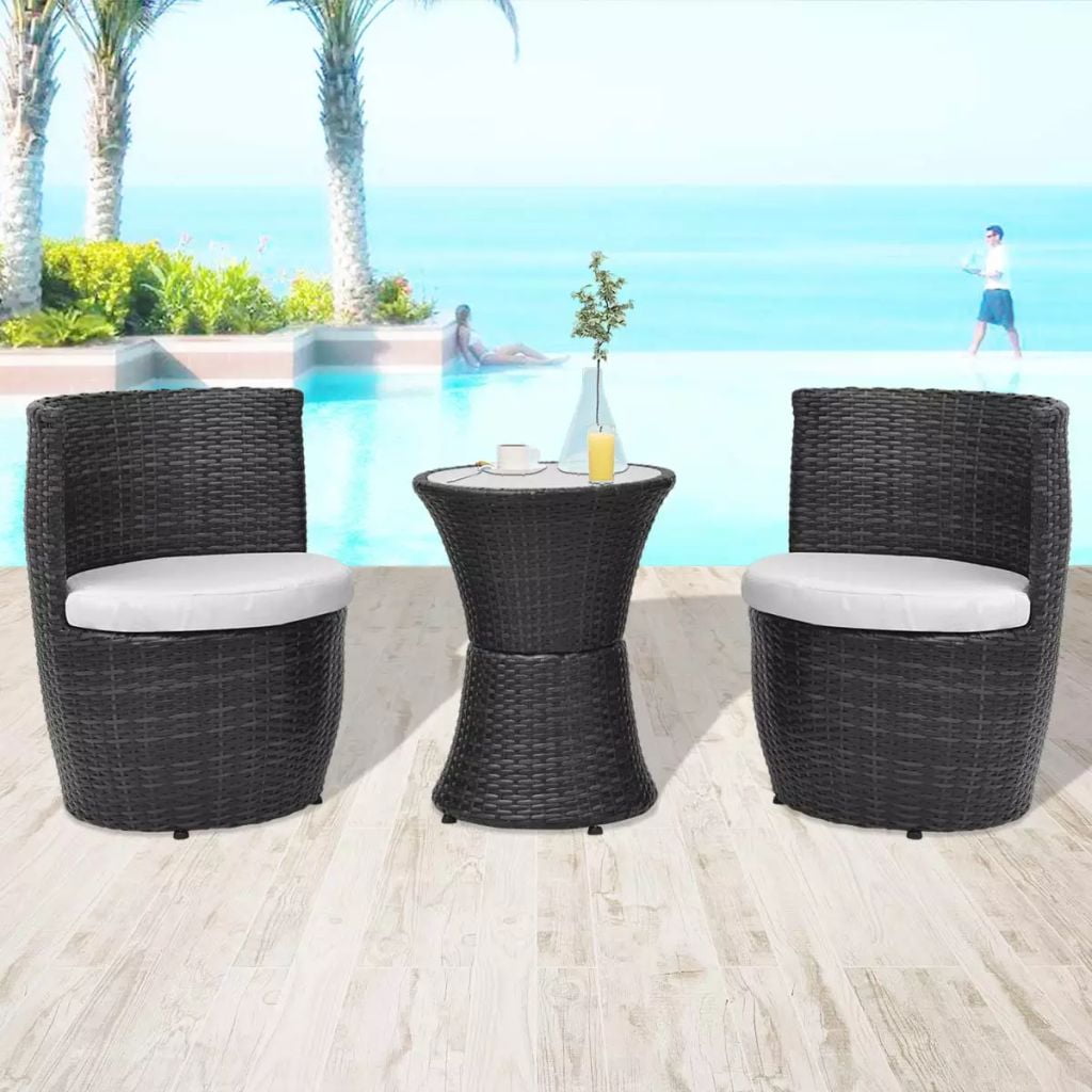 Rattan bistro set sale sale