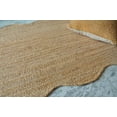 thumbnail image 5 of KLAVATE Natural Jute Wave Edge Hand Braided Scalloped Farmhouse Jute Runner Rug, 5 of 5