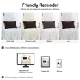 thumbnail image 7 of PiccoCasa Cushion Cover Corn Striped Corduroy Throw Pillow Case Cover for Sofa, Dark Brown 2, 7 of 7