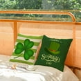 thumbnail image 3 of St Patricks Day Throw Pillow Covers 16x16 Set of 4 Green Plaid Decorative Pillow Covers Saint Patricks Day Shamrock Clover Truck Cushion Covers Pillow Cases for Home Outdoor Sofa Decoration（16 inch）, 3 of 6