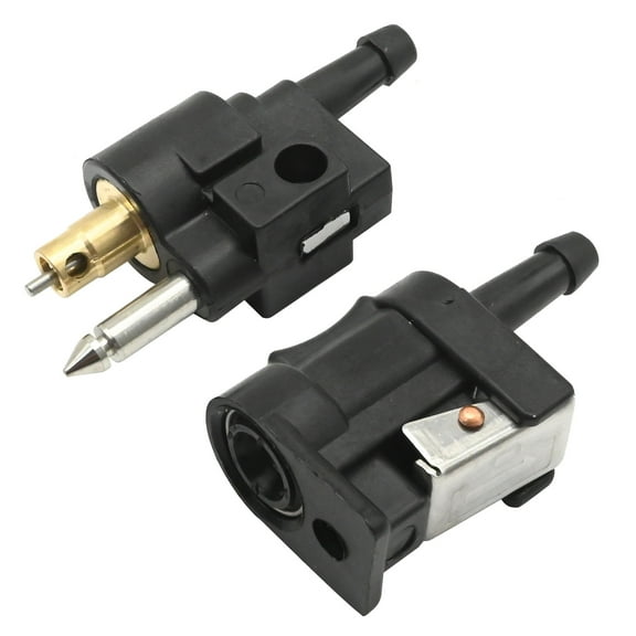 Anxingo 2 Pcs 1/4 Inches 6mm Barb Female Fuel Line Quick Connector and Male Fuel Line Connector, Replacement for Yamaha Outboard Motor