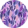 thumbnail image 1 of Ahgly Company Machine Washable Indoor Square Transitional Purple Amethyst Purple Area Rugs, 3' Square, 1 of 7