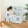 thumbnail image 2 of Qaba Large Kids Kitchen Playset With Telephone, Water Dispenser Simulation Cooking Set, 2 of 10