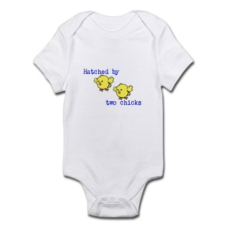 

CafePress - Hatched By Two Chicks Infant Bodysuit - Baby Light Bodysuit