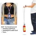 thumbnail image 5 of 2 in 1 Cell Phone Lanyard - Universal Neck Phone Holder Card Pocket - Compatible with Most Smartphones, 5 of 9