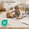 thumbnail image 4 of ODIKA 6'x9' Beige Geometric Modern Washable Area Rug Abstract Shapes in a Contemporary Style for Family Room, Living Mater Bedroom, Non-Slip, Easy Care, 4 of 7