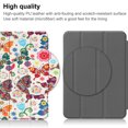 thumbnail image 5 of ELEHOLD Folding Rugged Case for iPad 10.9 inch 2022 10th Gen PU Leather Case Cute Stylish Pattern Kickstand Magnetic Auto Wake/Sleep Folio Slim Shockproof Case For iPad 10th Gen 10.9" 2022 ,E, 5 of 8