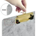thumbnail image 3 of FMSHPON Grey Marble Clipboard Hardboard Wood Nursing Clip Board and Pull for Standard A4 Letter 13x9 inches, 3 of 7