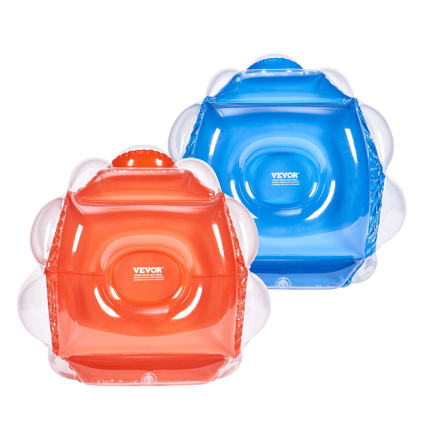 VEVOR 2-Pack 2/3FT Inflatable Bumper Balls Body Sumo Zorb Balls for Kids & Teens Durable PVC Human Hamster Bubble Balls