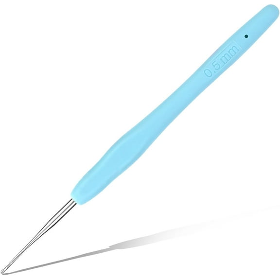 Crochet Hook, Ergonomic Handle for Arthritic Hands, Extra Long  Knitting Needles for Beginners and Crocheting Yarn