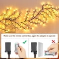 thumbnail image 6 of Enchanted Willow Vine Lights with Remote, Christmas Decorations DIY Vines for Room Decor, 144 LEDs Artificial Plants Tree Branches,8 Modes Vines with Lights for Bedroom Wall Living Room Decor, 6 of 6