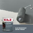thumbnail image 5 of KILZ 1-Part Epoxy Acrylic Concrete and Garage Floor Paint, Interior/Exterior, Satin, Slate Gray, 1 Gallon, 5 of 8