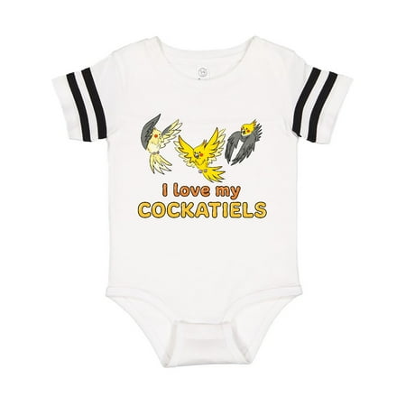

Inktastic I Love My Cockatiels Gift Baby Boy or Baby Girl Bodysuit