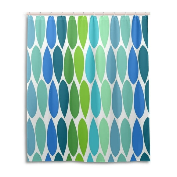 EREHome Raindrop Shower Curtain Waterproof Bathroom Shower Curtain 60x72 inches