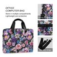 thumbnail image 4 of FORMRS 16" Laptop Bag Carrying Sleeve Case with Handle Travel Shoulder Briefcase, Pink and Purple Flowers, 4 of 8