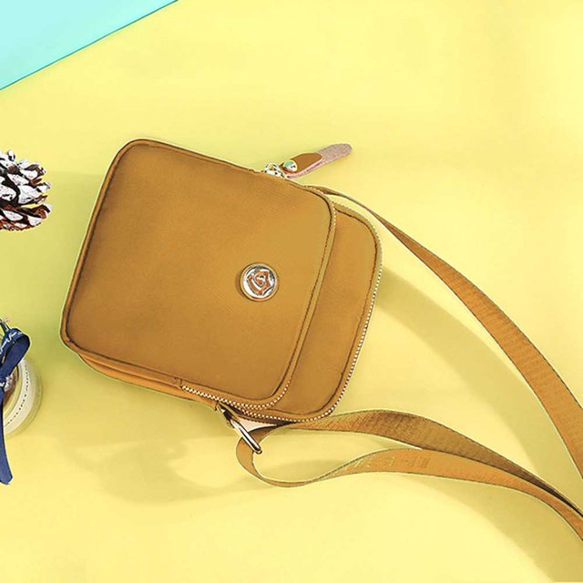 Bolsa De Hombro Bolso de mano para mujer Fashionalbe Nylon Simple Mujer Commuter Bolso (Amarillo)