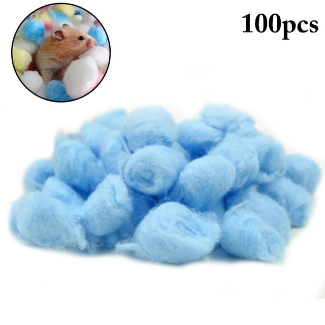 Boules de Coton Matériel de Nidification pour Hamster Accessoires de Cage pour Hamster