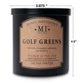 thumbnail image 3 of Manly Indulgence Classic+ Golf Greens Scented Jar Candle, 2 Wick, 16.5 oz, 60h Burn, Green, 3 of 7