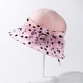 thumbnail image 4 of WEIYLL Chapeau de Soleil pour Femmes Robe Grand Feuille Fleur pour Douche Nuptiale Rose, 4 of 4