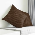 thumbnail image 3 of Dark Brown Rattan Pillow Covers 26x26 Inch Decorative Throw Pillow Cover, Vintage Abstract Wicker Texture Sofa Pillowcases Accent Cushion Case Home Decor Bedroom Living Room, 3 of 6