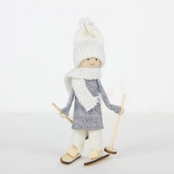 3PACK Christmas Hanging Doll, Creative Ski Doll Ornaments -Christmas Tree Pendant Doll - for Christmas Holiday Tree - Fireplace Decorations