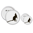 thumbnail image 1 of Black Kangaroo Animal Portrayal Pins  Badge Button Design Kit Craft Sets, 1 of 3