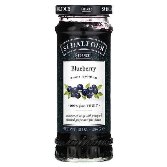 St. Dalfour, Blueberry Fruit Spread, 10 oz Pack of 4