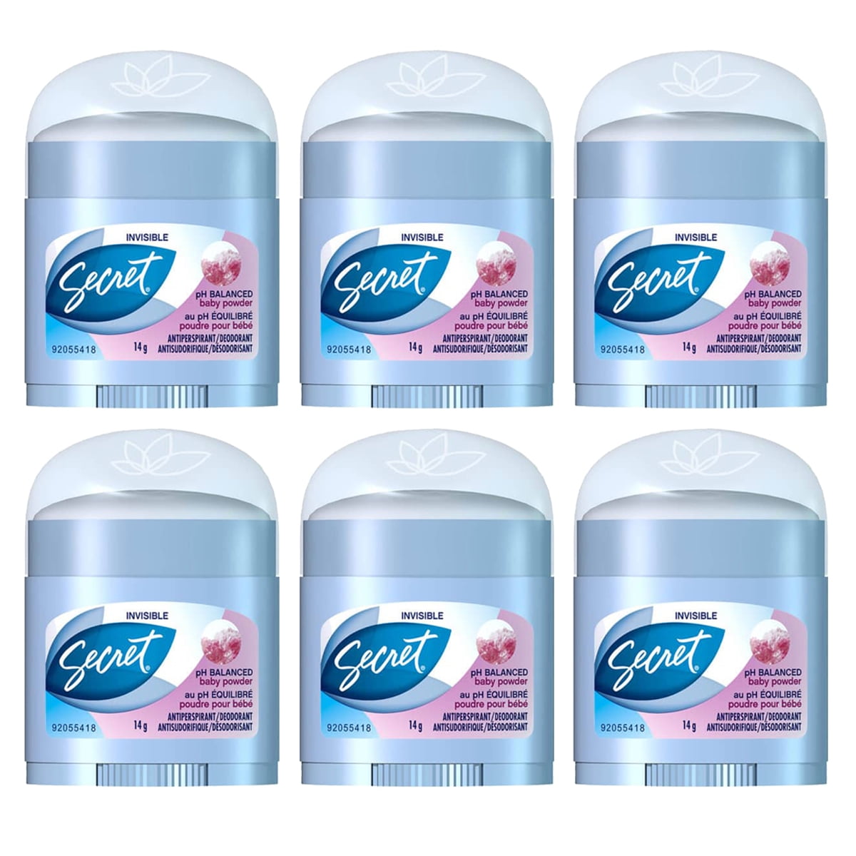 Secret Antiperspirant Baby Powder 14g(Pack of 6) Walmart Canada