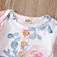 thumbnail image 6 of WIBACKER Baby Girls Boys Nightgowns Milk Silk Sleeper Bag Newborn Coming Home Outfits Floral Knotted Gown with Hat, 6 of 8