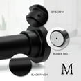 thumbnail image 4 of Meriville 1-inch Diameter Metal Tension Rod, Adjustable 52-90, Black, 4 of 5