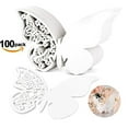 thumbnail image 7 of 50Pcs Wedding Butterfly Place Card Laser Hollow Paper Cup Card Butterfly Wall Sticker Decoration Card, 7 of 7