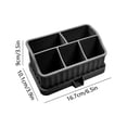 thumbnail image 3 of Silicone Toothbrush Toothpaste Storage Box, 16.7cm 6-Compartment Rack for Bathroom, 3 of 5