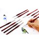 thumbnail image 5 of Plumas De Acuarela 6 PCS Miniature Detail Paint Brush Set Fine Three Sided Line Marker for Watercolor Gouache and Acrylic Art Painting JASKFLY, 5 of 8