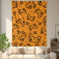 thumbnail image 4 of Yellow Gaming Fleece Blanket For Competitive Play Console Sofa Bed Travel Camping Polyester Throw Shipped From USA Soft Warm Comfortable Flannel Blanket Ideal For Family Friends, 4 of 9