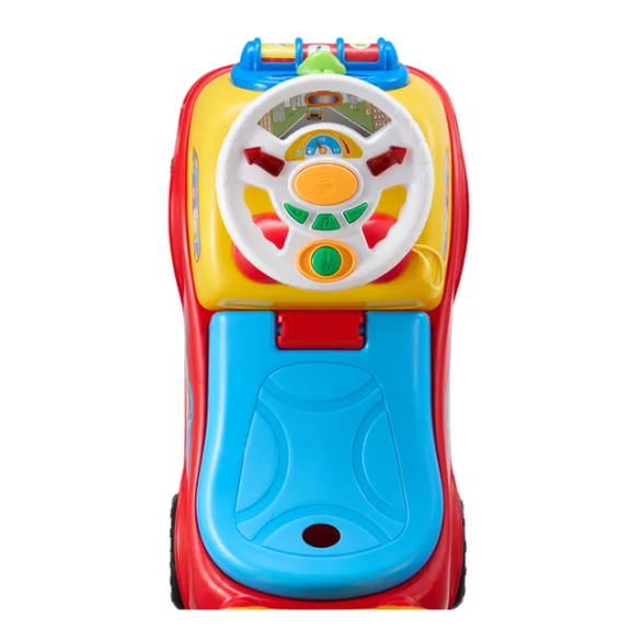Toddler Ride-On Push Car, Sit-to-Stand Toy with Music, Horn & Under-Seat Storage, for Ages 1-3