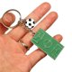 thumbnail image 5 of Qarigey 2 piezas de llaveros multiusos de larga duración colgante colgante bolsa adorno monedero percha saco decoraciones fútbol Fan Accesorios de disfraces Qarigey AP014112-00, 5 of 6