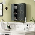 thumbnail image 3 of HLR Wall-Mounted Bathroom Storage Cabinet, Wall-Mounted with Double Door,Adjustable Shelves,Gary, 3 of 7