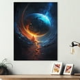 thumbnail image 2 of Designart Deep Planet Eclipse IV Canvas Wall Art, 2 of 5