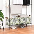 thumbnail image 3 of Yayeee Foldable Storage Basket for Shelves with Handles Set of 2 Waterproof Cloth Bins, Retro Flower, 3 of 7